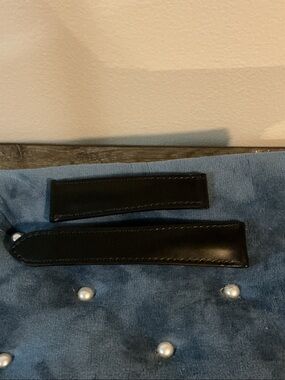 Maurice Lacroix NWT Pontos Black Calf Leather Watch Strap Stamped Measures 22MM